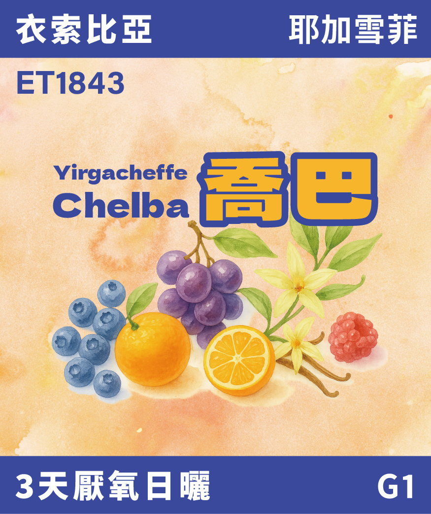 衣索比亞 耶加雪菲 喬巴 3天厭氧日曬 G1