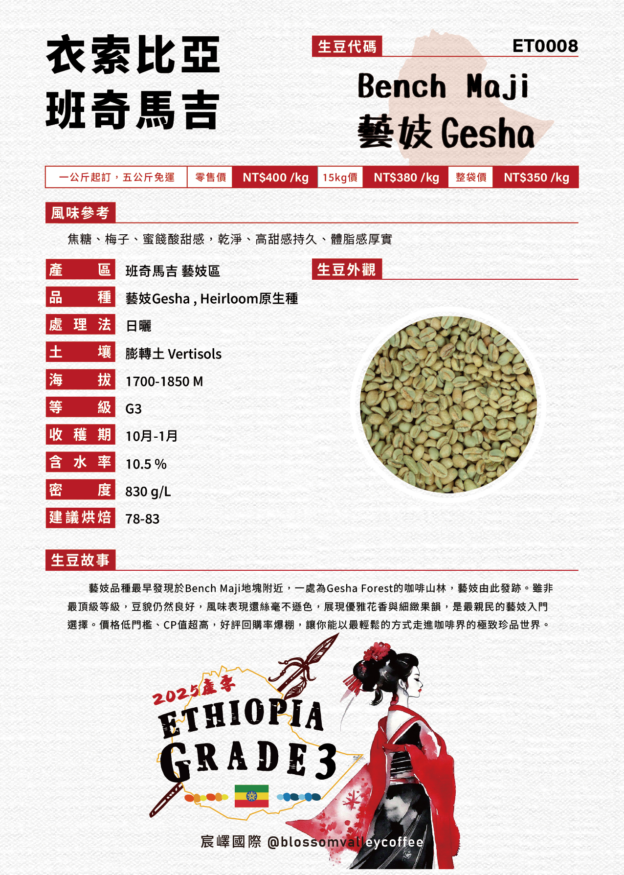 衣索比亞 班奇馬吉 藝妓 日曬