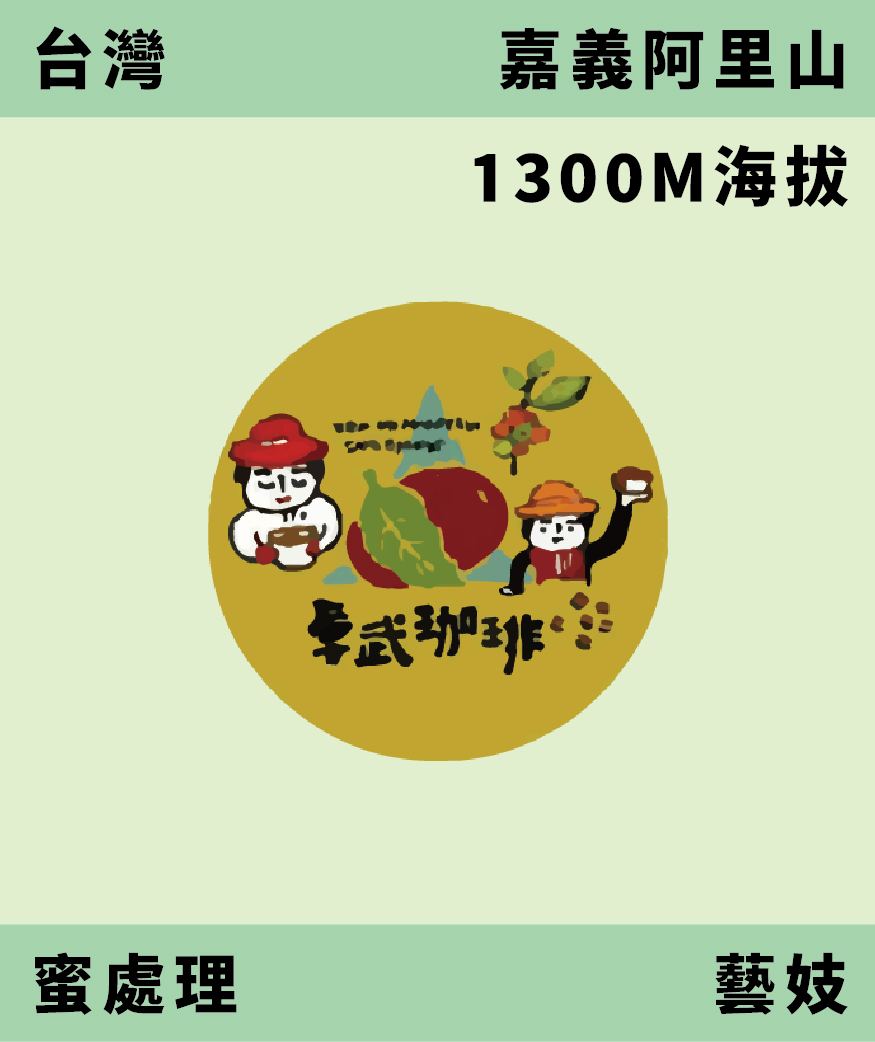 台灣 卓武山 藝妓 蜜處理 [預購]